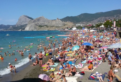 Крым посетили на 25% больше туристов, чем в прошлом году