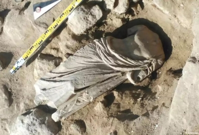 Под Керчью обнаружили античную мраморную статую